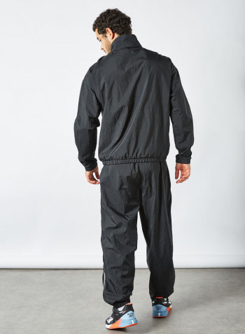 Training Essential Piping Tracksuit Black