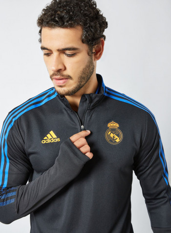 Real Madrid Tiro Training Top Black