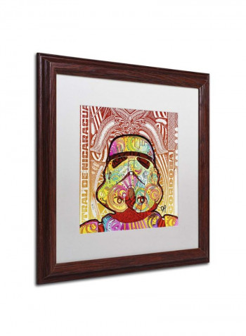 Stone Prose Framed Wall Art Multicolour 11 x 11inch