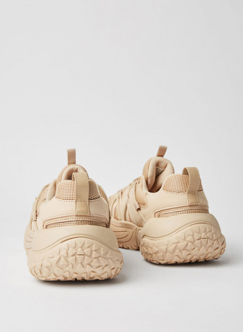 Actor1 Lace Up Low Top Sneaker Sand