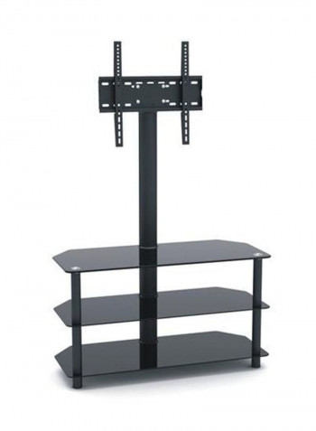 Adjustable Floor Stand TV Mount Black