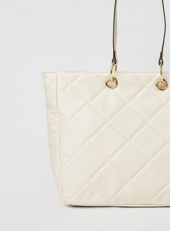Iboecia Quilted Shopper Bag Bone