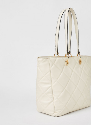 Iboecia Quilted Shopper Bag Bone
