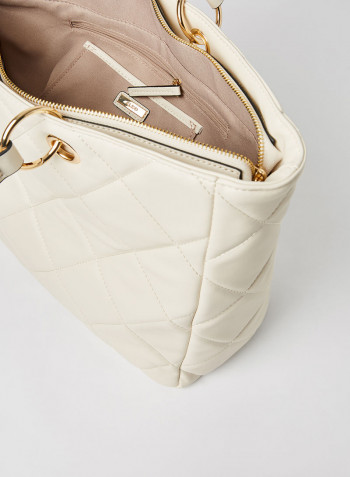 Iboecia Quilted Shopper Bag Bone