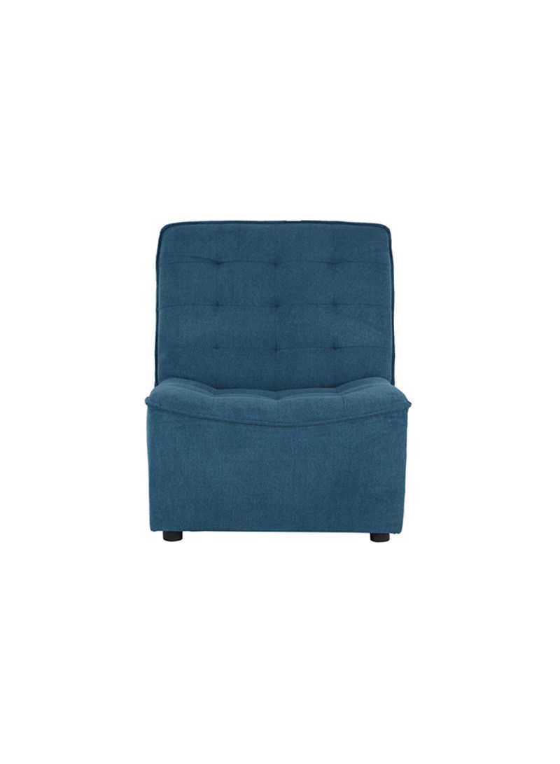 Burton Tufted Armless Chair Blue