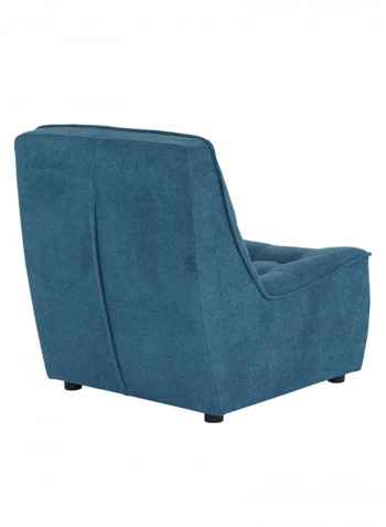 Burton Tufted Armless Chair Blue
