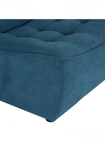 Burton Tufted Armless Chair Blue