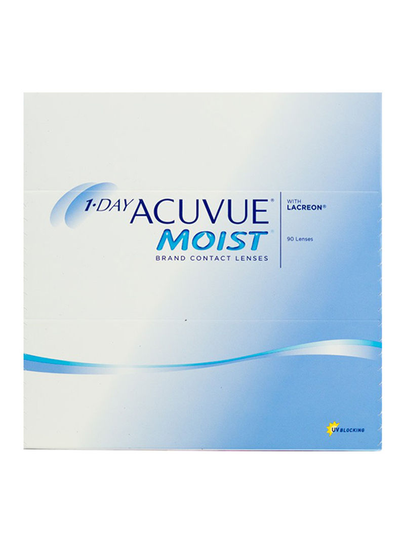 Acuvue Pack of 90 Moist Clear 1-Day Contact Lenses