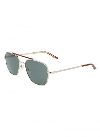 Men's Full-Rim Metal Rectangle Sunglasses - Lens Size: 54 mm
