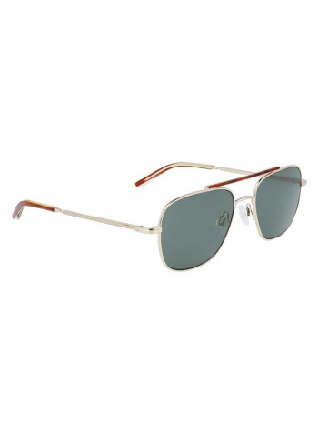 Men's Full-Rim Metal Rectangle Sunglasses - Lens Size: 54 mm