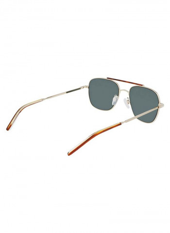 Men's Full-Rim Metal Rectangle Sunglasses - Lens Size: 54 mm