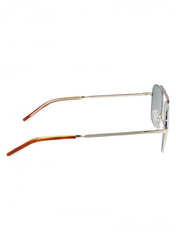 Men's Full-Rim Metal Rectangle Sunglasses - Lens Size: 54 mm