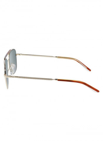 Men's Full-Rim Metal Rectangle Sunglasses - Lens Size: 54 mm