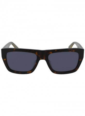 Men's Full Rimmed Rectangular Frame Sunglasses - Lens Size: 56 mm