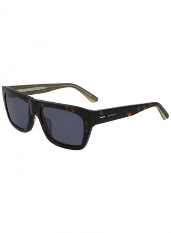 Men's Full Rimmed Rectangular Frame Sunglasses - Lens Size: 56 mm