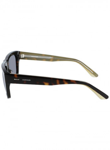 Men's Full Rimmed Rectangular Frame Sunglasses - Lens Size: 56 mm