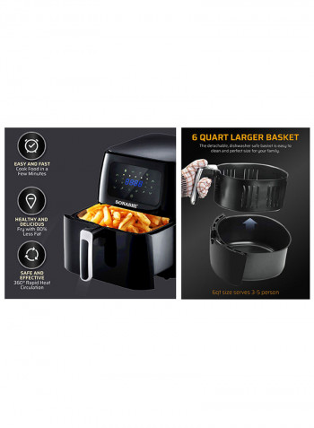 Digital Air Fryer 1700W 8Ltr 8 l 0 W SAF-800 Black