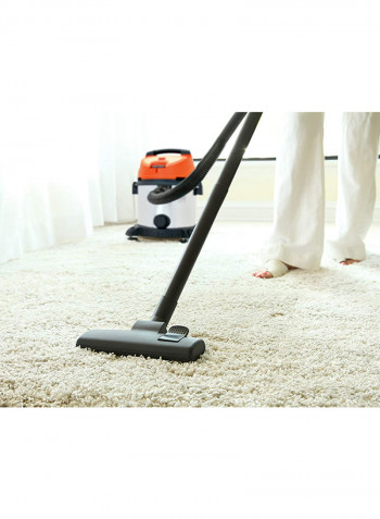 Drum Vacuum Cleaner Stainless Steel With Wet And Dry Function 1600W WDBDS20-B5 Orange/Black