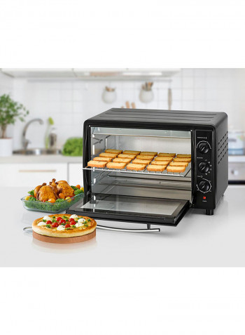 Toaster Oven With Double Glass And Rotisserie TRO45RDG-B5 Black