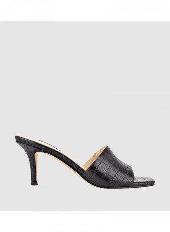 High Heels Syn Slide أسود