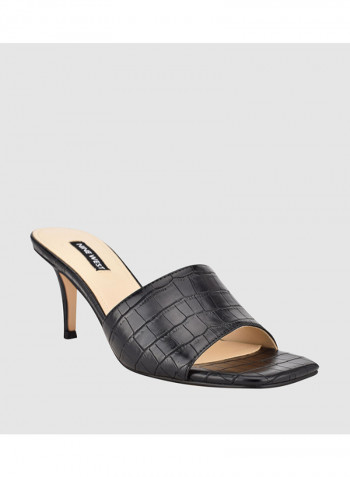 High Heels Syn Slide أسود