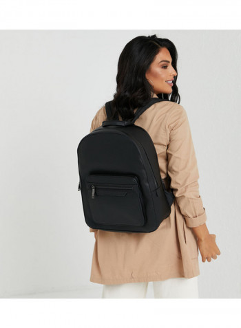 Isaac Travel Fashion Backpack Black