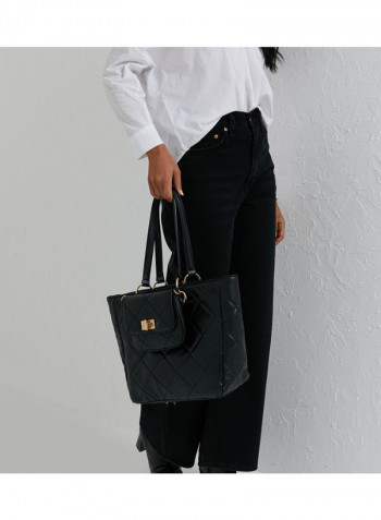 Stylish And Durable Iboecia Hand Bag Black