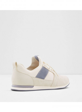 Moonah Lace-Up Low Top Sneakers Beige/Purple