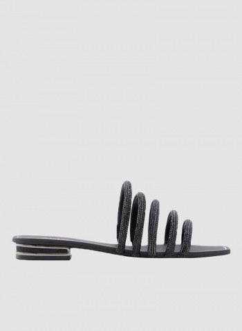Roxy Embellished Sandals Black
