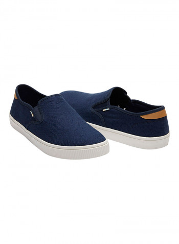 Canvas Comfy Slip Ons كحلي