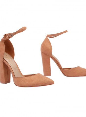 حذاء نيكولس بكعبٍ عالٍ Brown