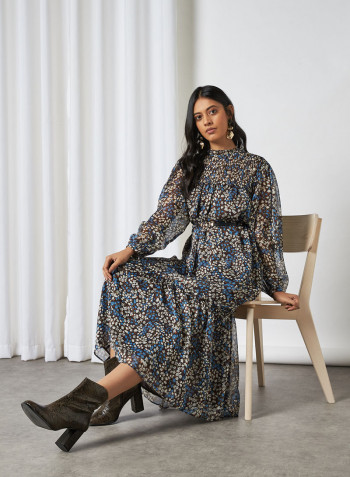 Floral Dress Brown