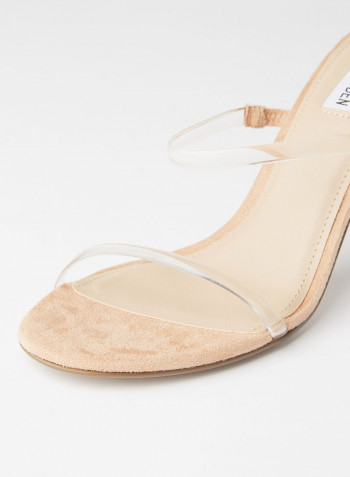 Latest Suedette High Heel Sandals Clear