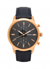 Men's Leather Strap Chronograph Wrist Watch FS5436