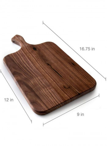 Large Wood Cutting Board Brown 16.5 x 8.5 x 1inch