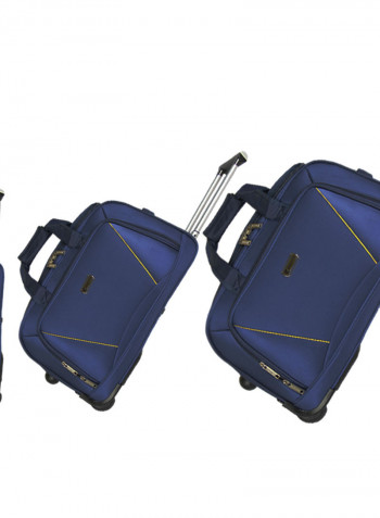 3 Piece Softside Duffel Bags Set Blue