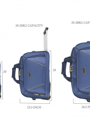 3 Piece Softside Duffel Bags Set Blue