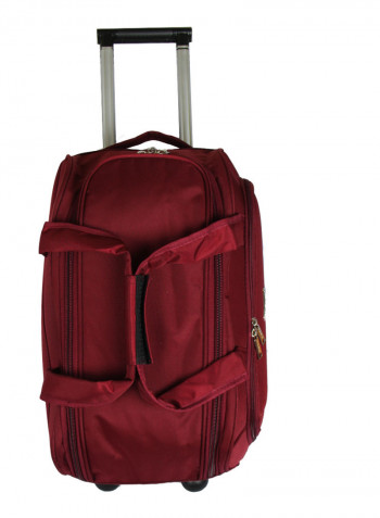 3 Piece Softside Duffel Bags Set Red