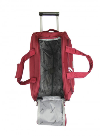 3 Piece Softside Duffel Bags Set Red