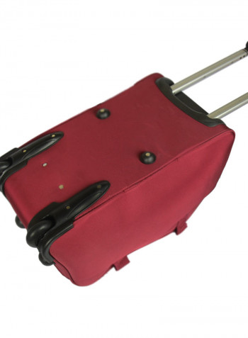 3 Piece Softside Duffel Bags Set Red