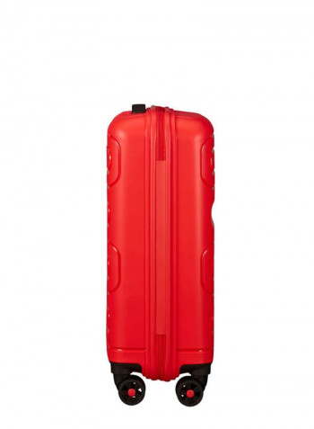 4 Wheels Sunside Hard Side Cabin Lugage Trolley Bag 55cm Sunset Red