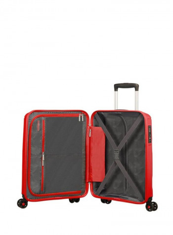 4 Wheels Sunside Hard Side Cabin Lugage Trolley Bag 55cm Sunset Red