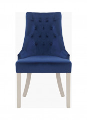 Mirage Dining Host Chair Blue/Silver