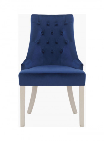 Mirage Dining Host Chair Blue/Silver