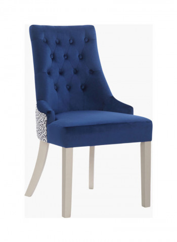 Mirage Dining Host Chair Blue/Silver
