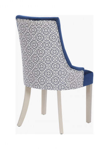 Mirage Dining Host Chair Blue/Silver