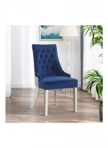 Mirage Dining Host Chair Blue/Silver