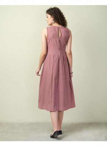 Fashionable Midi Dress Purple