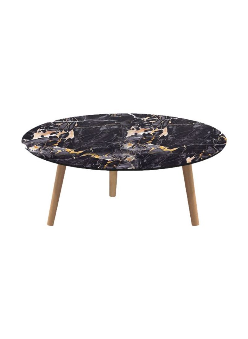 Notch Marble Coffee Table Black/Beige/Yellow