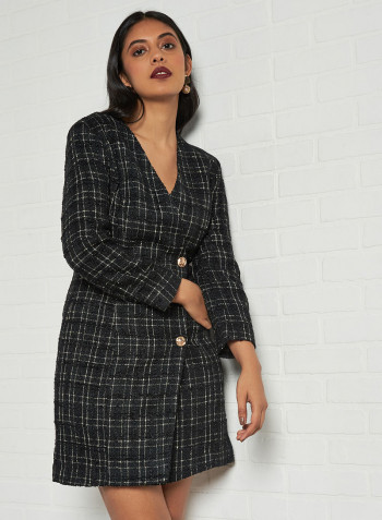 Tweed Dress Black